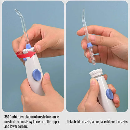 Water Flosser Handle Mouth Teeth Irrigator Hose Handle Tooth Care Replacement for WP-100 Home Water Flosser Handle Accessories