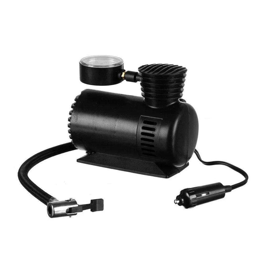 12V 300PSI Electric Inflator Mini Air Compressor Car Electric Tire Air Inflator Pump Electric Air Pump with Pressure Check Gauge