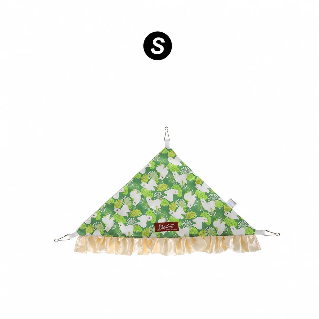 1 PC Triangle Small Pet Hammock Guinea Pig Bed Hanging Corner Hideout for Pet Hamster Bird Squirrel Breathable Lace Nest Supply