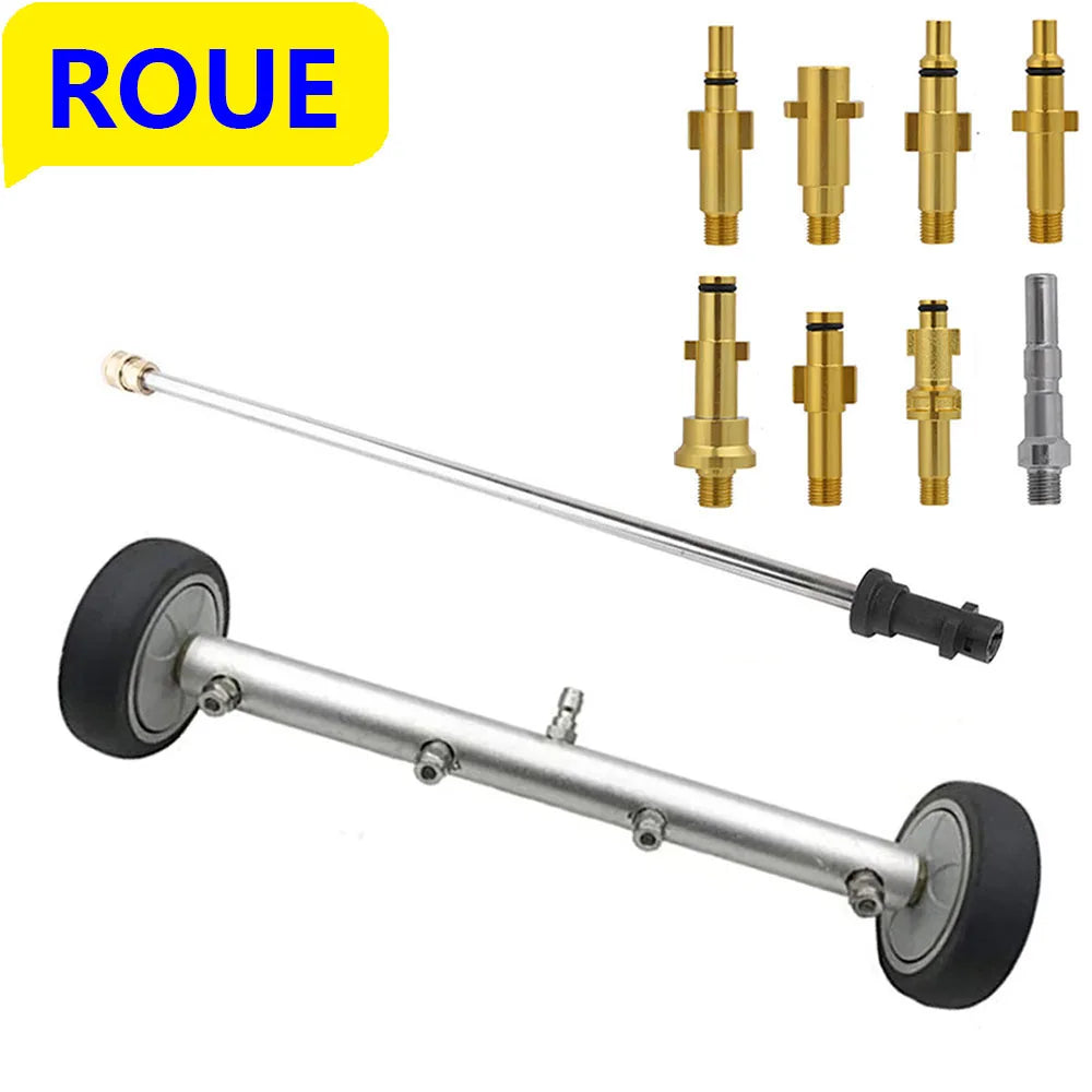 Undercarriage Cleaner Water Broom Car Chassis Wash For Karcher/Parkside/Black Decker Wash The Bottom Of The Car Washer Nozzles