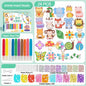 DIY Crystal Gel Painting Kit Craft Handmade Toy Children Graffiti Coloring Gift Fairy Tale & Animal Themes Educational Art Kits
