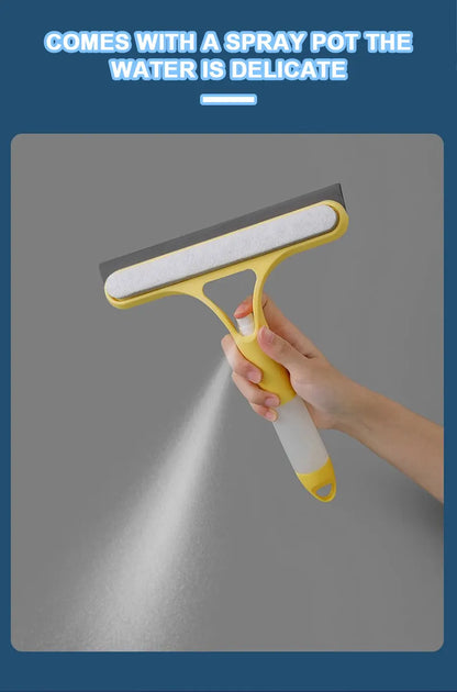 SEAMETAL 3 IN 1 Car Scraper Window Cleaning Wiper Muitifunctional Glass Brush Silicone Squeegee for Car Household Cleaning Tools