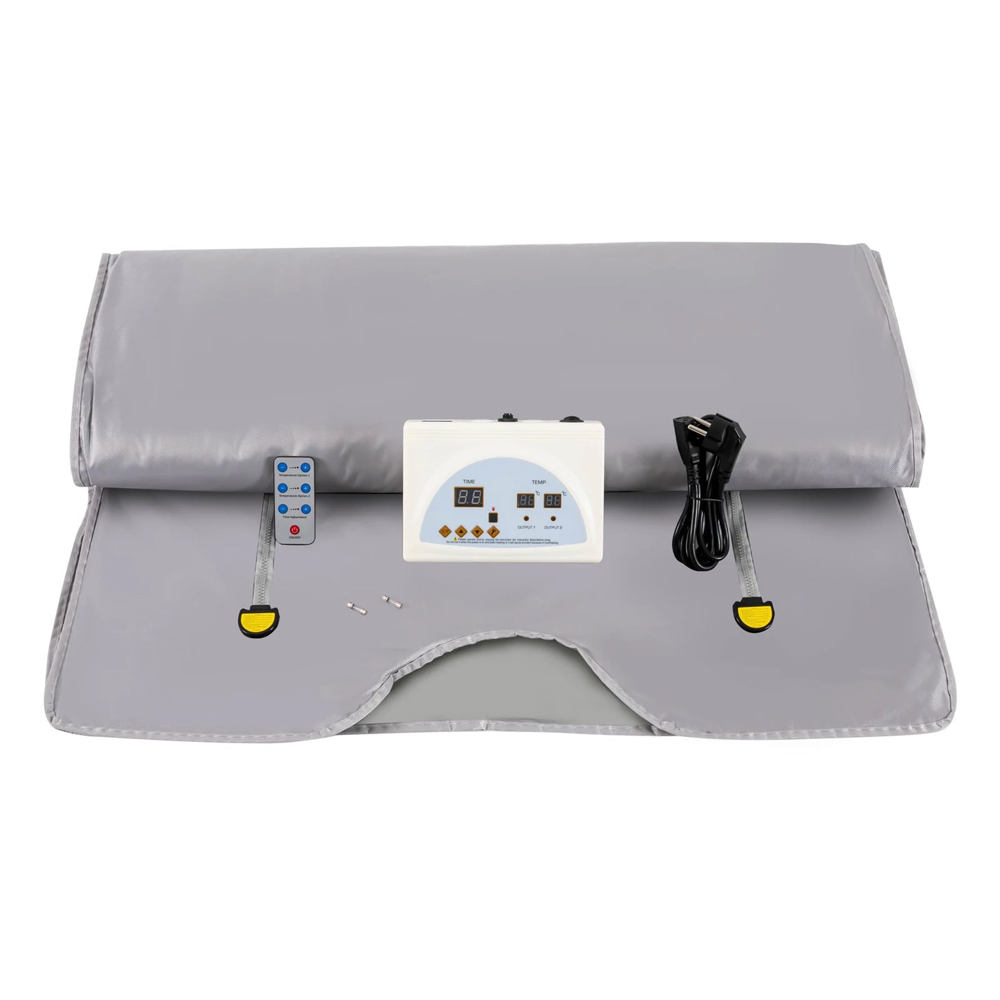 Portable Sauna Blanket 180*80cm,Heating Blanket w/ Remote Control for Relaxation Detoxification Purple/Silver/Black