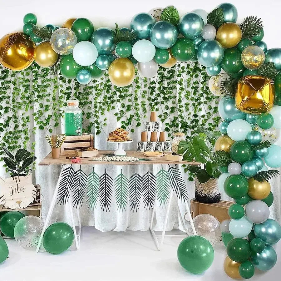 4/10M Artificial Plant Green Ivy Leaf Garland Fake Plant Creeper Hanging Vine Outdoor DIY Garden Wall Wedding Party Home Decor