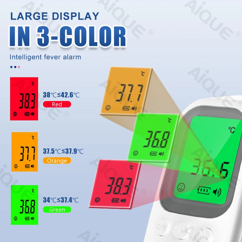 JUSTLANG Digital Infrared Thermometer Baby Forehead Non-contact Medical Use Body Temperature Meter Adult IR Measure Fever