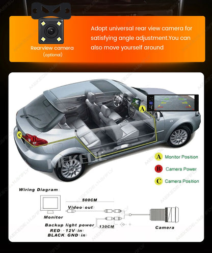 MEKEDE 6.86 Inch 1Din Carplay Android Auto Car Radio Multimedia Video MP5 Player With BT FM Stereo USB Type-C Plug Autoradio