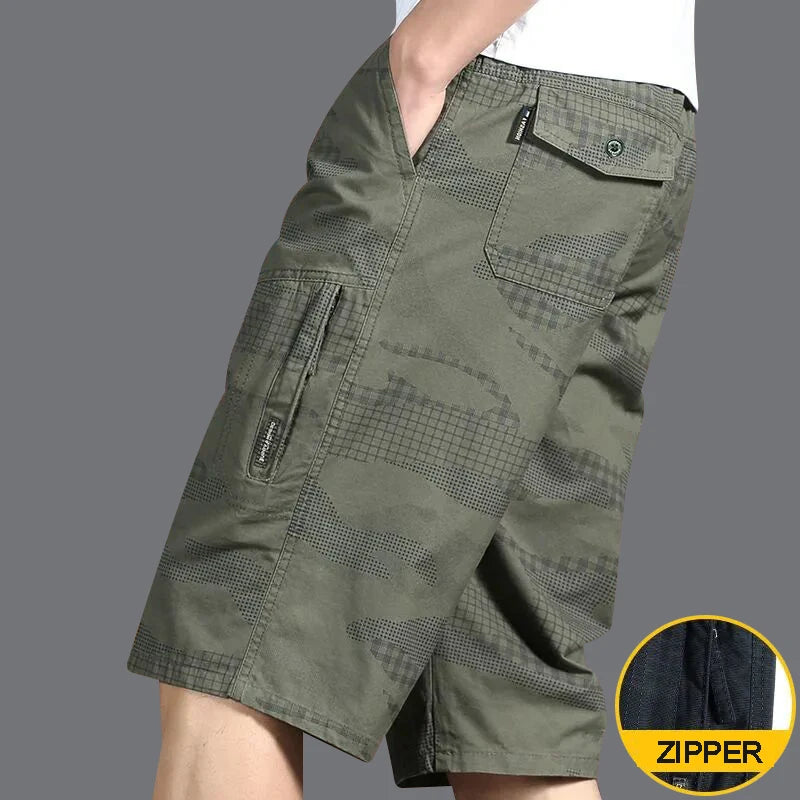Big Size Men's Sports Casual Shorts Fashion Loose Straight Cargo Shorts Cotton Comfortable Beach Running Short Pants