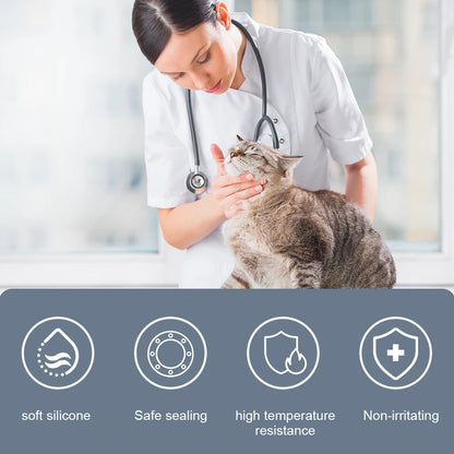 Silicone Mask Suitable For Pet Aerosol Chamber Medical Grade Silicon Soft And Non Hair Sticking For Cat Dogs Veterinary Supplies