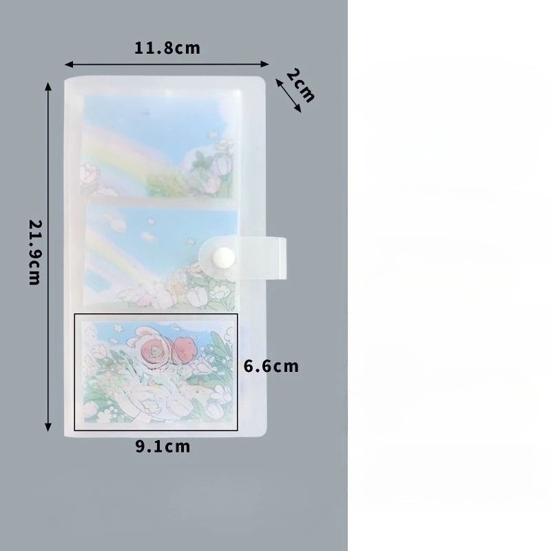 84/120/240 Slot Card Holder Photo Album Business Card Book Star Chasing Business Three Inch Transparent Card Bag