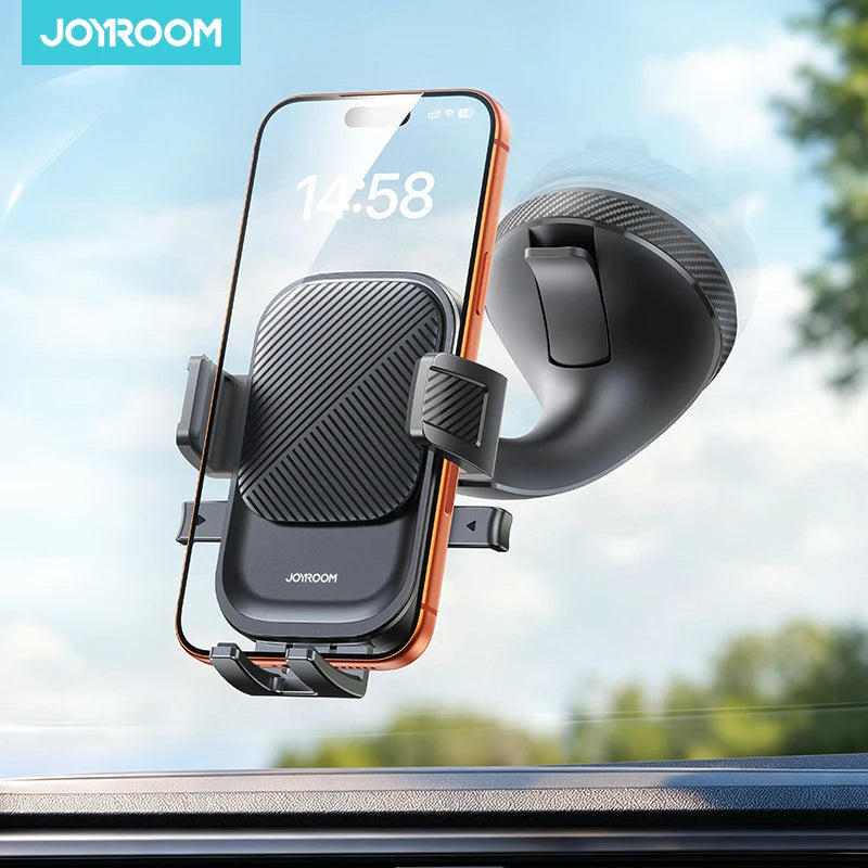 Joyroom Car Phone Holder Mount Car Strong Suction Hands-Free Universal Cell Phone Stand For Dashboard/Windshield 360° Rotation