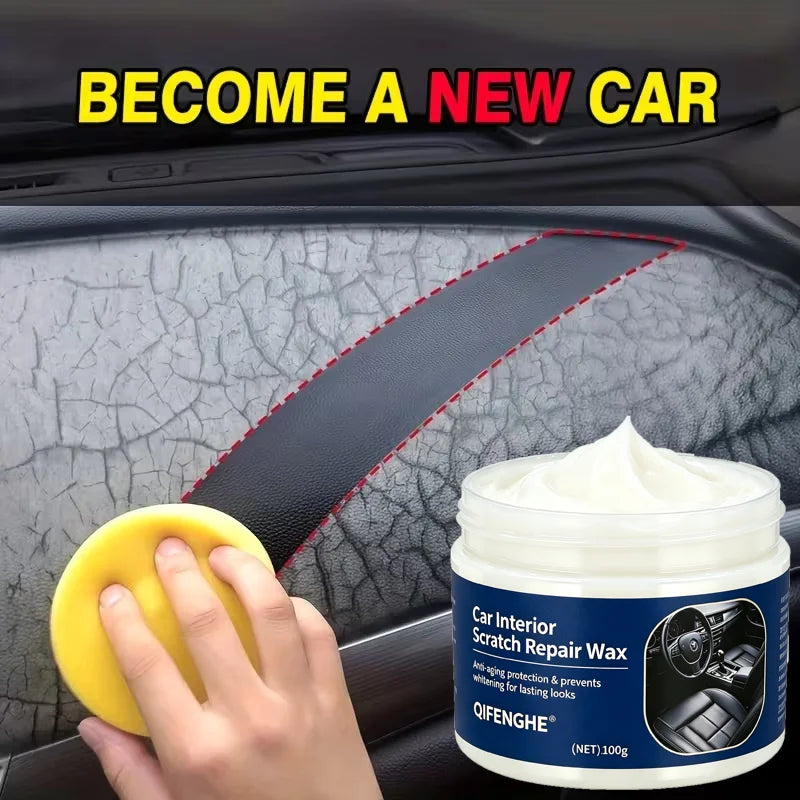 Automotive Interior Maintenance Wax Scratch Restorer Anti Aging Care Agent for Car Leather Plastic Parts