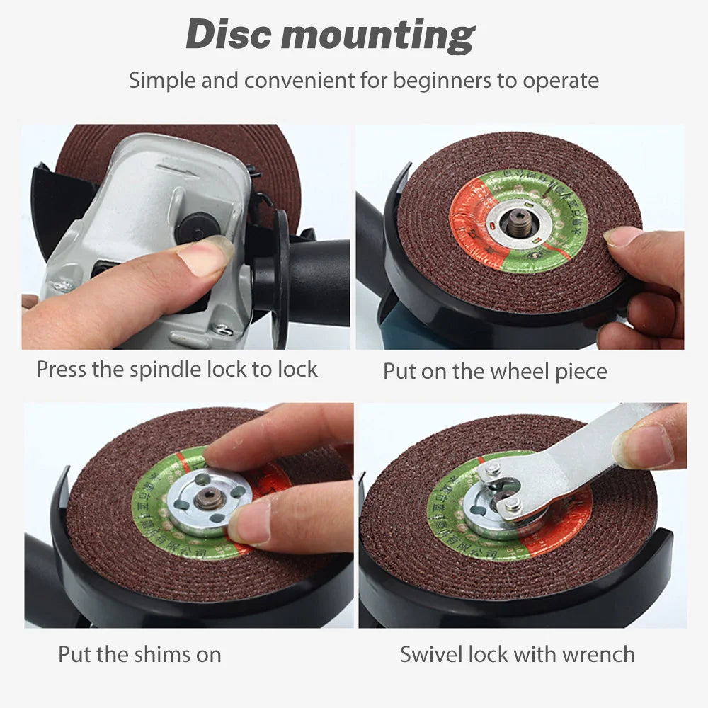 1000W 125mm Electric Angle Grinder Machine 6 Speeds Electric baking Machine DIY Woodworking Polishing Power Tool 220V