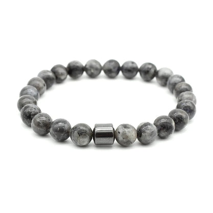 Tiger Eyes Natural Stone Beads Handmade Men Magnetic Hematite Accessory Bracelets for Boyfriend Father Gift
