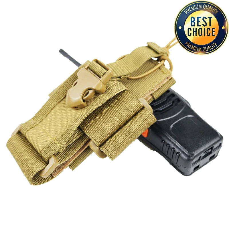 New Tactical Adjustable Walkie Talkie Holder Radio Pouch Hunting Interphone Hanging Bag Outdoor Nylon Molle Radio Pouch