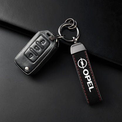 High-Grade Leather Suede Keychain Car Sport Keyring For Opel Astra H G J Insignia Mokka Zafira Corsa Vectra B C D Accessories