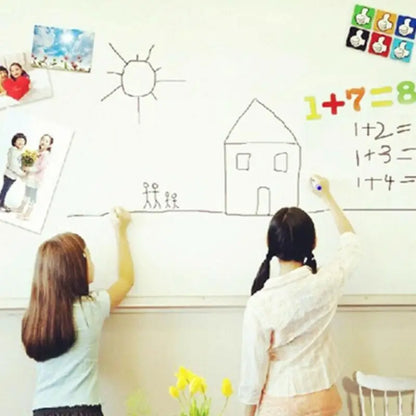 Erasable Whiteboard Blackboard Sticker PVC Teaching Wall Adhesive Blackboard Whiteboard Graffiti Education Whiteboard Sticker