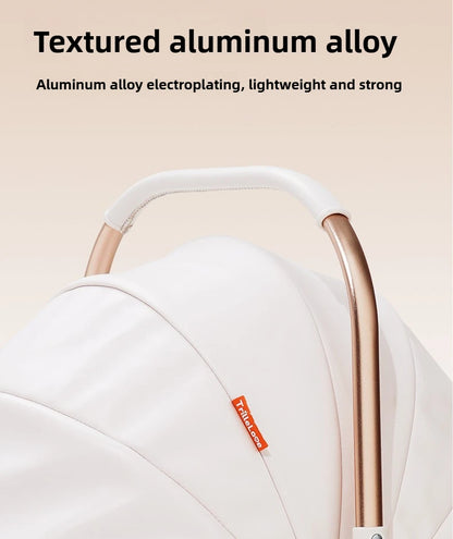 Luxury PU leather pet stroller,Car Pet Basket,lightweight Foldable Dog Travel Stroller,Portable Outdoor Cat and Dog Stroller
