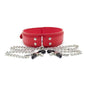 Leather Slave Choker Collar Necklace BDSM Bondage Cosplay Fetish Flirting Erotic Accessory Toy For Adult Couple Intimate Game