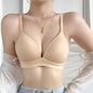 Japanese Style Seamless Push-Up Bra Comfort Wireless Underwear Women's Deep V Neck Bralette 3/4 Cup Daily Comfort Lingerie S-XL