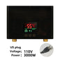 110V 220V Instant Water Heater Kitchen Bathroom Wall Mounted Electric Water Heater Hot Water Shower with LCD Temperature Display