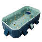 Foldable Pool Swimming Pool For Family Adults Child Collapsible Swimming Pool For Outside Backyard Portable Pet Swimming Pool For 1~8 People Can Connected Water Pump