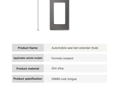 Car Vehicle Seat Belt Buckle Seatbelt Lock Buckle Plug Seat Belt Extender Accessorie For BYD Formula Leopard 8 5 Ti3 Ti7 Formula