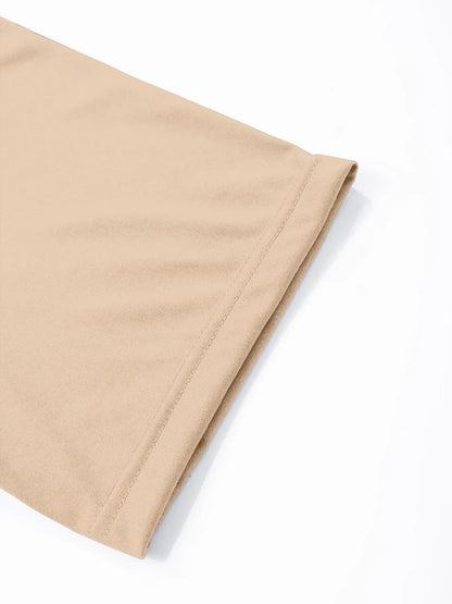 Men's Casual  Henry T Shirt Summer Brown Button Solid Color Polo Short Sleeve Breathable Comfortable Sports Loose T-shirt