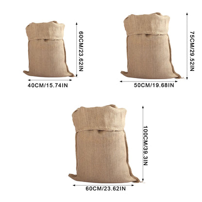 Burlap Potato Bags Reusable Jute Bags For Gardening Planting Food Storage Jute Bags Woven Bags Grain Sacks Gardening Supplies