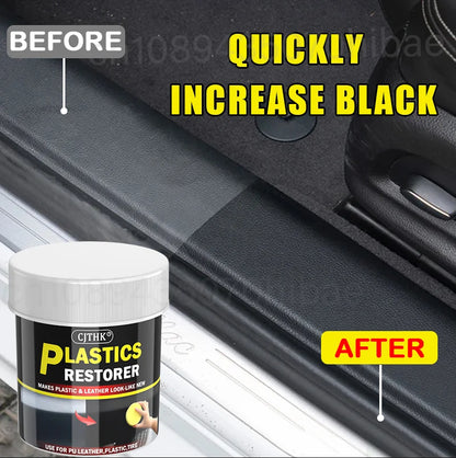 Car Plastic Restorer Back To Black Gloss Car Cleaning Products Plastic Leather Restore Auto Polish Repair Coating Renovator