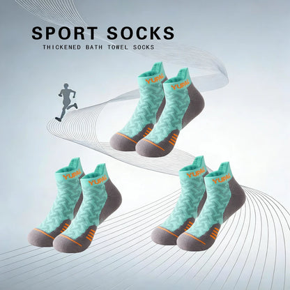 1/3 Pairs New Men's Professional Sports Short Socks Thick Towel Quick Dry Wicks Men's Fitness Running Ankle Socks For Man Gift