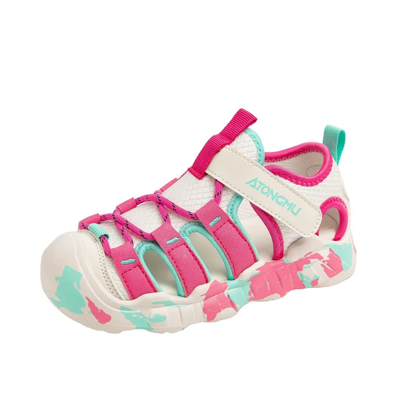 Boys Girls Unisex Sandals 2026 New Summer Toddler Barefoot Beach Sandals Non-slip Comfort Versatile School Outdoor Water Shoes