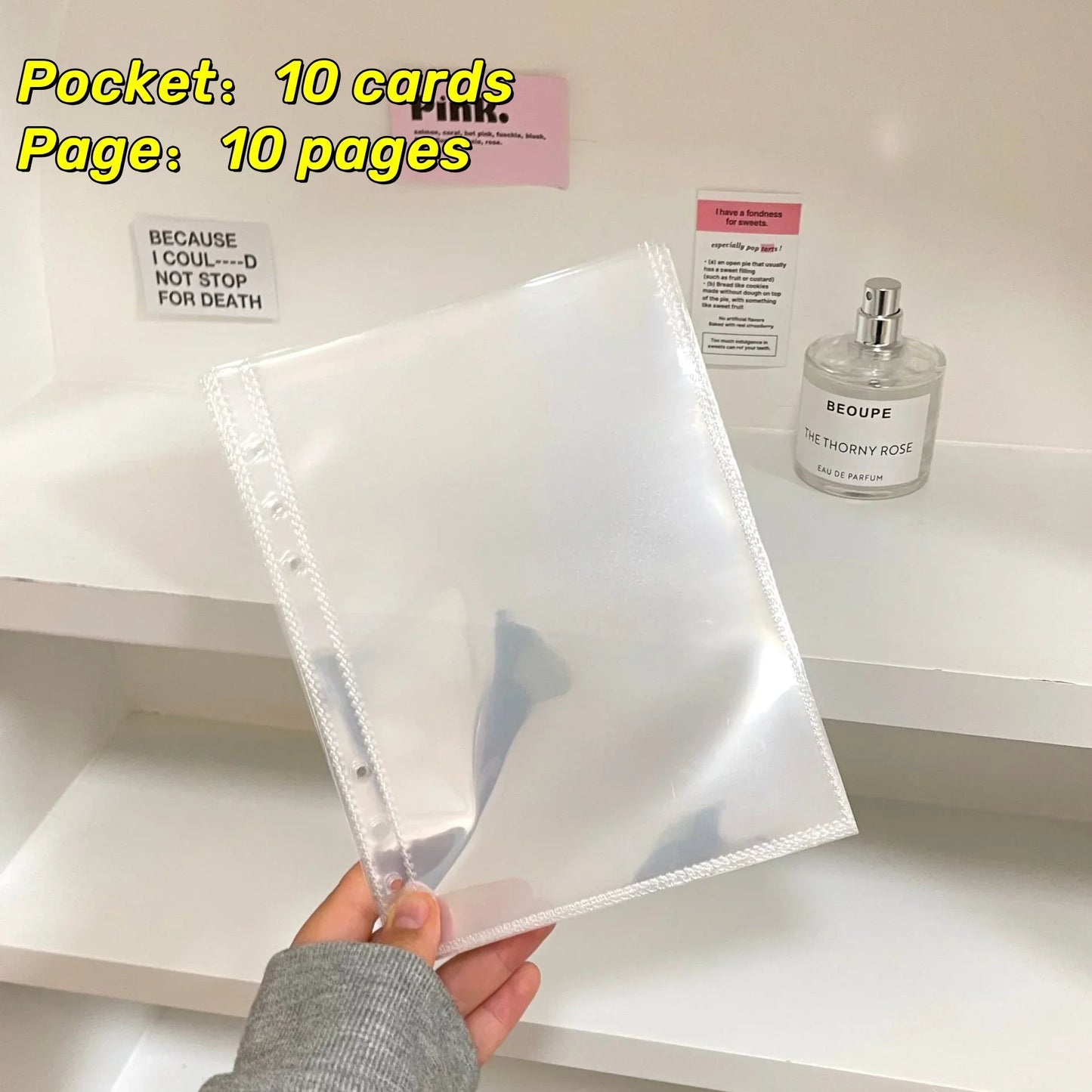 10pcs A5 Kpop Loose-leaf Collect Book Photo Cards Album Inlay Idol Card Collect Book Inner Page Stationery Birthday Gift포토카드 바인더