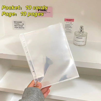 10pcs A5 Kpop Loose-leaf Collect Book Photo Cards Album Inlay Idol Card Collect Book Inner Page Stationery Birthday Gift포토카드 바인더