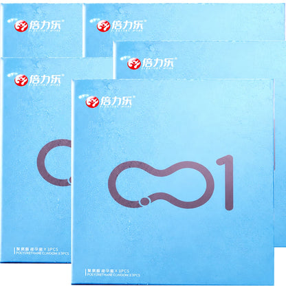 Premium 001 Ultra Thin Polyurethane Condoms 3pcs Non-Latex Safe Condoms Men Women Intimate Health Adult Pleasure Products