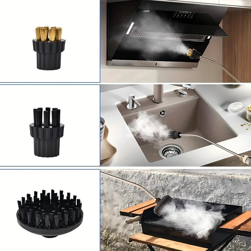 2500W High Pressure Steam Cleaner High Temperature Washing Machine for Home Air Conditioner Kitchen Hood Car Floor Cleaning Use, Basic Mechanical 1600W