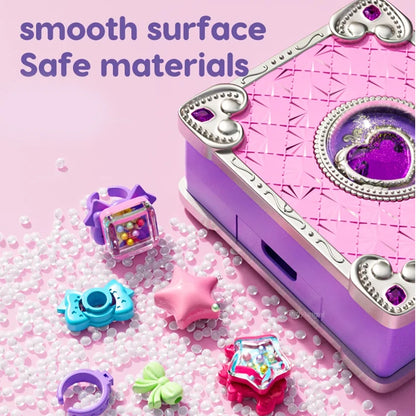 Chriyungel DIY Jewelry Making Kit for Girls 3D Magic Bracelets Rings Keychains Creative Craft Box Set Xmas Birthday Gift for Kid