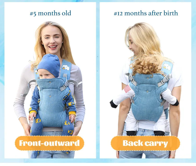 Baby Shoulder Strap Portable Children Strap Backpack Thicken Shoulder Ergonomic Hoodie Kangaroo Baby Strap