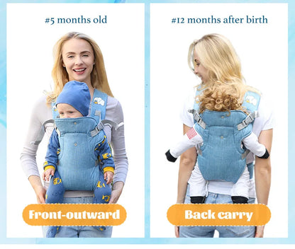 Baby Shoulder Strap Portable Children Strap Backpack Thicken Shoulder Ergonomic Hoodie Kangaroo Baby Strap