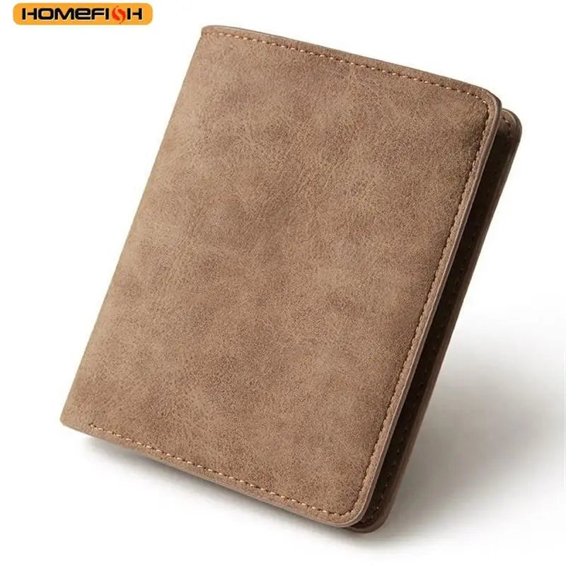 HOMEFISH Fashion Short Wallet for Men, Lightweight Portable Card Holder with Ample Bill Storage