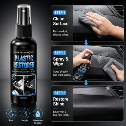 Automotive Plastic Refurbishment Brightening Agent, UV Protective Gloss Coating for Automotive Interior Plastic Repair