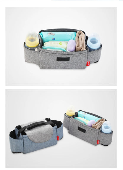 Baby Stroller Bag Pram Organizer Stroller Accessories Stroller Cup Holder Cover Trolley Organizer Pouch Travel Accessories