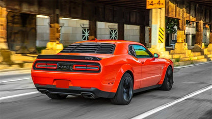 Rear+Side Window Louvers for Dodge Challenger 2008-2023 Windshield Sun Shade Cover Vent GT Lambo Style Custom ABS Matte Style