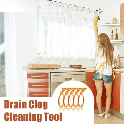 Hair Dredging Hook Sewer Unblock Tools Unblocker Pipes and Sinks Drain Clog Remover Toilet Drainage Outlet Cleaning Supplies