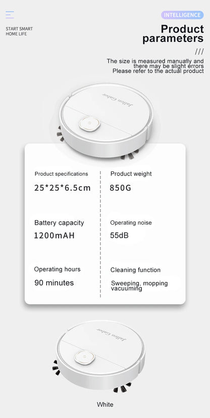3 In 1 Smart Sweeping Robot Home Mini Sweeper Sweeping and Vacuuming Wireless Vacuum Cleaner Sweeping Robots For Home Use