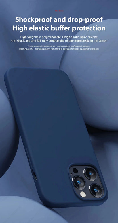NEW For Magsafe Liquid Silicone Phone Case For iPhone 16 15 13 14 11 12 Pro Max 16 15 Plus Magnetic Wireless Charging Soft Cover