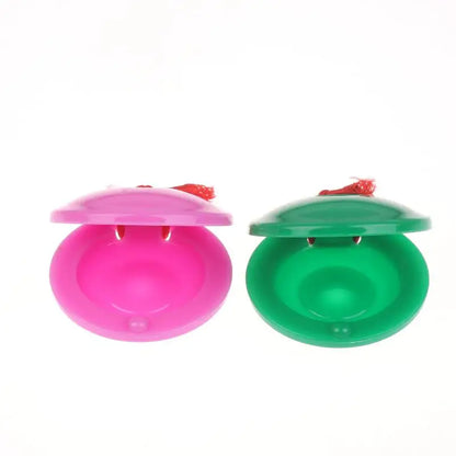 3/5/15/25Pcs Plastic Music Castanets Orff Instruments Festival Party Entertainment Prop Percussion Instrument Rhythm Cultivation
