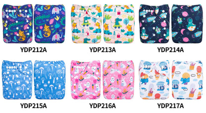 U Pick ALVABABY Digital Position Cloth Diapers Baby Reusable Modern Cloth Nappy for Baby with 1pc Microfiber Insert