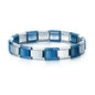GEMOSA 9mm Width Italian Charm Bracelet Fashion Stainless Steel Bangle Elastic Link Chain High Quality Factory DIY