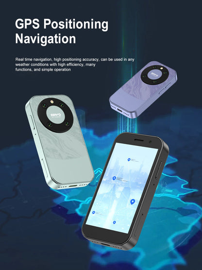 SERVO KING9000 4G LTE Mini Smartphone Android 16GB ROM Dual SIM Face Unlock Camera WiFi Play Store 3.0" Pocket Small Cellphone