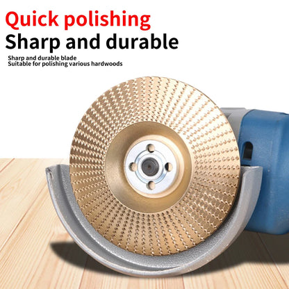 Woodworking Grinding Disc Three-Piece Set 100mm Wide/16Mm Metal Hole Arc-Shaped Bevel Design Electric Grinder Grinding Disc Wood Cutting Carving Polishing Tool Set